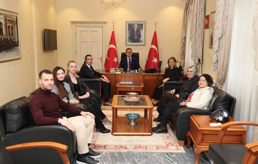 YENİ YÖNETİMDEN MUĞLA VALİSİ İDRİS AKBIYIK'A ZİYARET